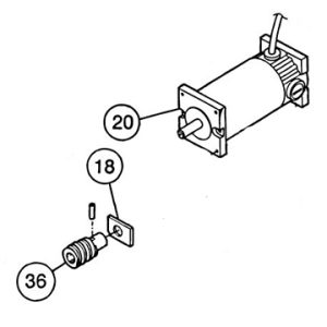 SI-100E #20 Motor 12V DC Complete