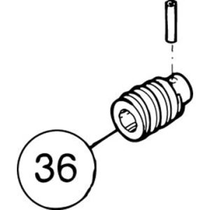 SI-100E #36 SS Worm Gear