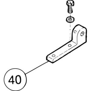 SI-100E #40 Worm Shaft Bracket