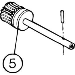 SI-200E #5 Brake Worm Gear with Shaft