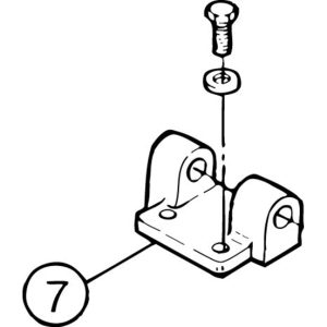 SI-200E #7 Worm Shaft Bracket